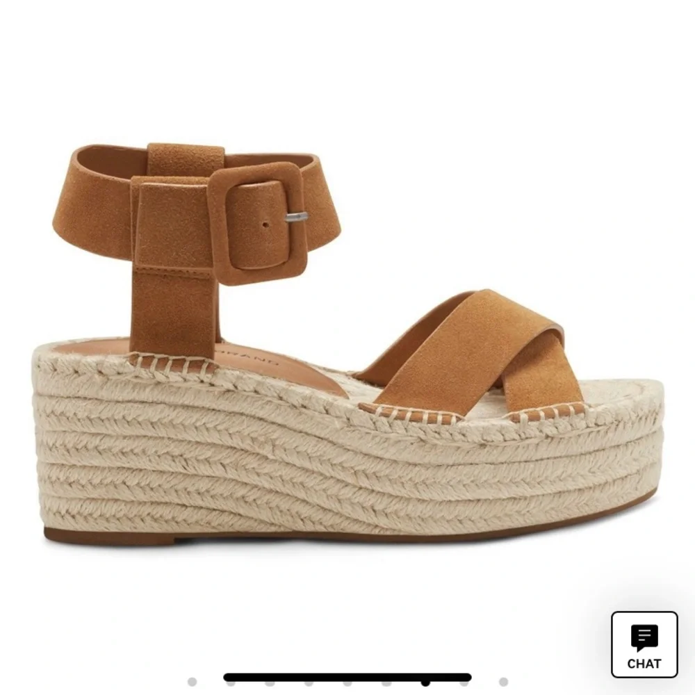 Lucky Brand‎ Audrinah suede wedge heels. NWOT. Retail 98